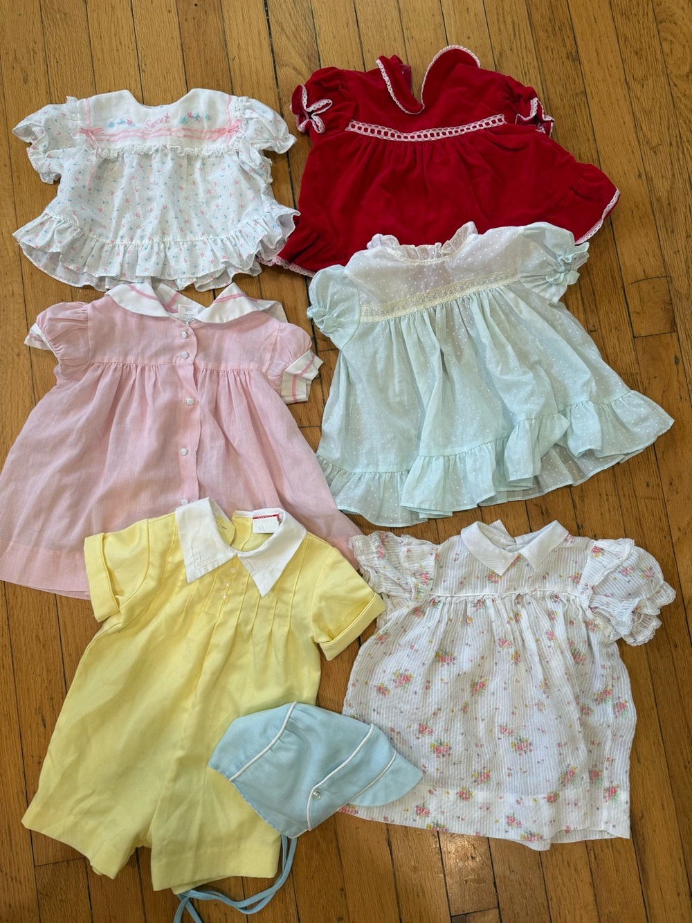 Vintage baby girl outfit bundle